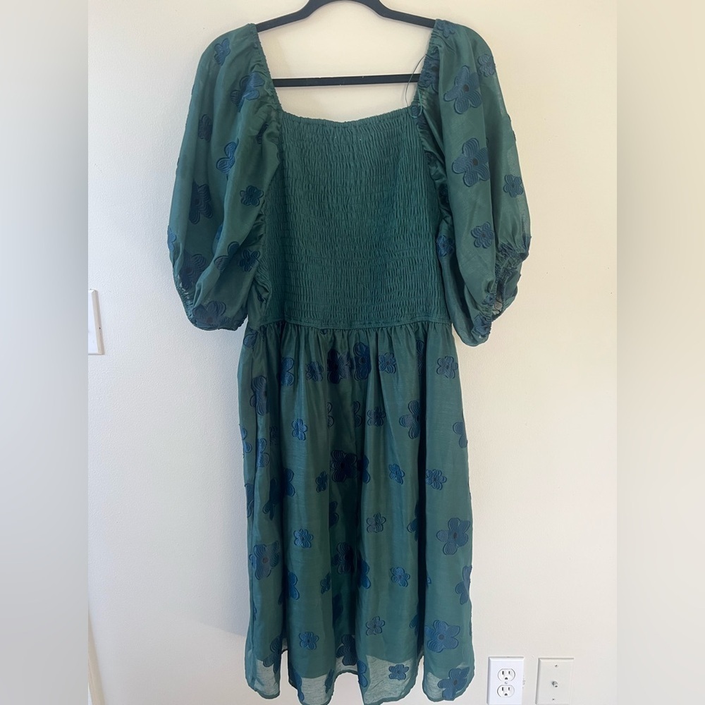 Polagram Green Floral Dress - Picture 3 of 4